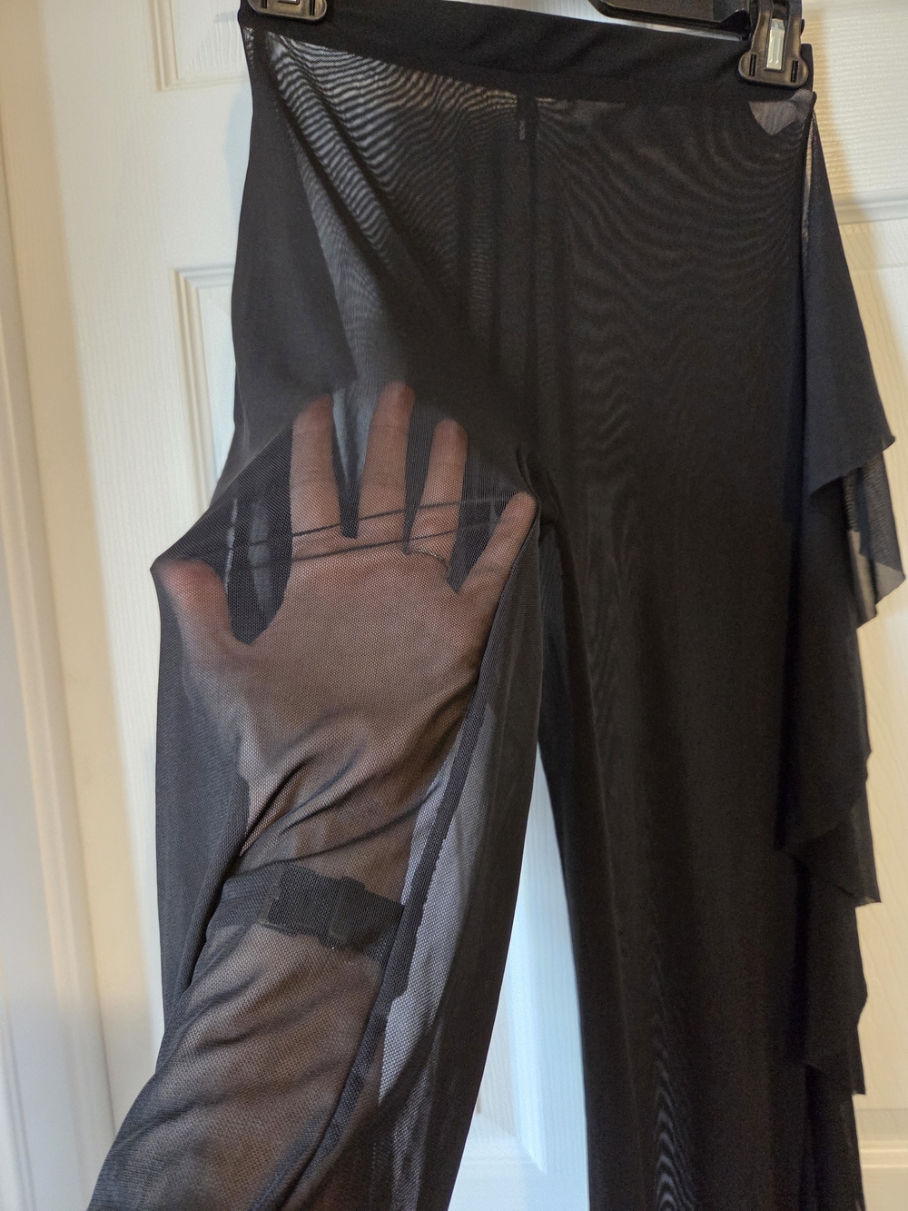 FREE WITH PURCHASE Fashion Nova Sunshine See Through Cover Up Pant - Black - Picture 6 of 7